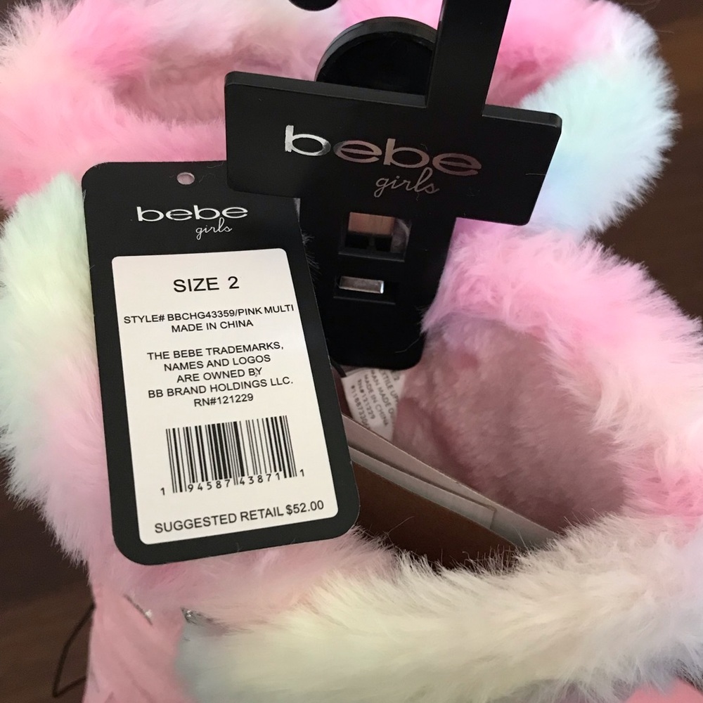 Bebe Girl's Fur Lined Winter Boot with Rhinestone Details NWT - Picture 4 of 11